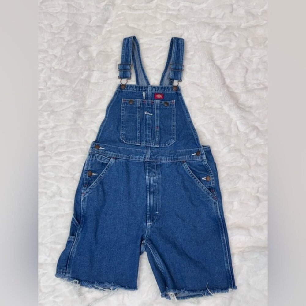 Dickies Denim Overalls Size Large